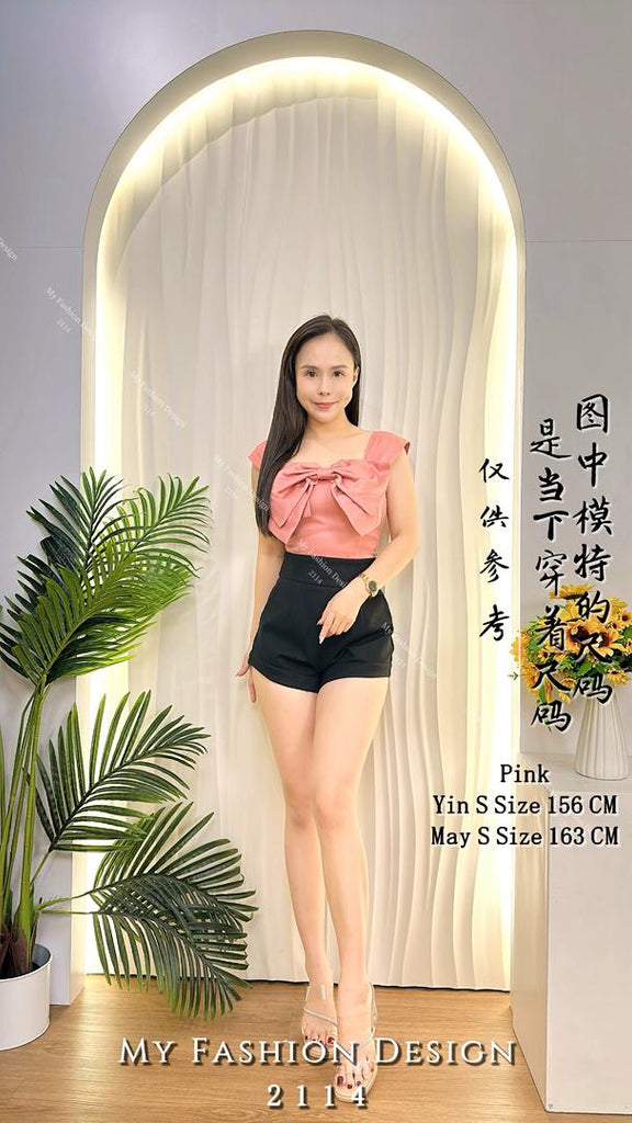 🔥黑卡独家爆款🔥 高品质缎面款蝴蝶结上衣 RM69 Only🌸 (2-L4)