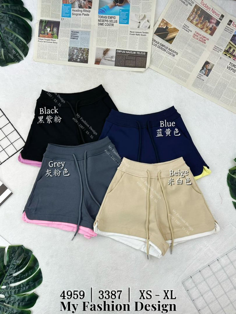 独家爆款🔥高品质高腰拼色休闲短裤 RM62 only🌸 (1-J4)