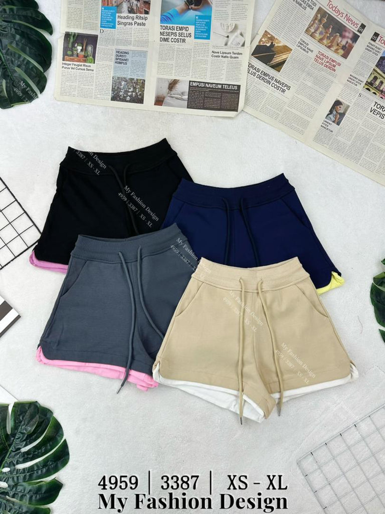 独家爆款🔥高品质高腰拼色休闲短裤 RM62 only🌸 (1-J4)