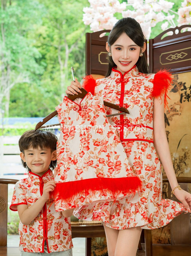 ⚠预购⚠🏮MFD独家亲子系列🏮高品质女童中式旗袍连体裙 RM125 Only🔥