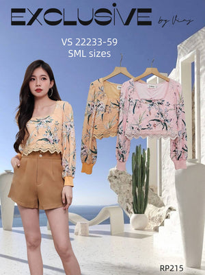 【补现货】爆款新品🔥高品质气质时装花花上衣 RM29.00 Only🌸（原价 RM59.00）