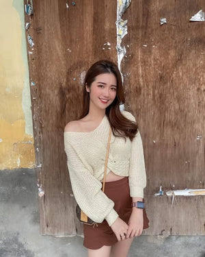 @@爆款新品🔥高品质针织收腰长袖上衣 RM 45 ONLY 🌸