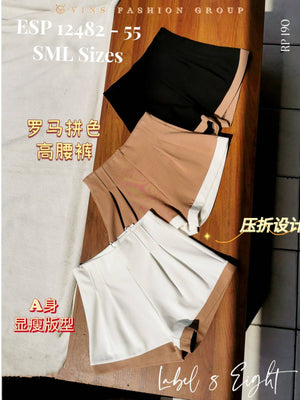 【补现货】🛍️爆款新品🛍️高品质高腰罗马短裤 RM15.00 Only🌸（原价 RM55）