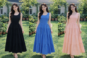 黑卡独家爆款🔥 高品质气质款修身连体长裙 RM109 Only🌸 （1-E4/F4）