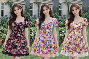 爆款新品🔥高品质气质款花花连体裤裙 RM79 Only🌸 (1-O4）