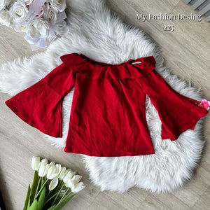 高品质一字肩棉质上衣 RM19 ONLY =E2=