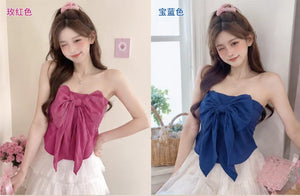 甜美抹胸蝴蝶结上衣 RM59 ONLY（H2）