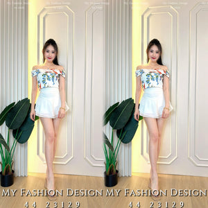 爆款新品🔥高品质花花一字领上衣RM52 Only🌸（1-I3）