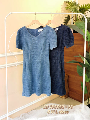 【补现货】150382 牛仔款连体裙 RM29 Only🌸 （原价 RM78 ）