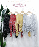 【补现货】150231 碎花网纱时装上衣 RM58 Only🌸