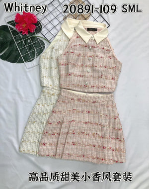 （补现货）🔥爆款新品🔥高品质小香风套装 上衣 ➕ 裤裙 RM99 Only 🌸（原价RM109）