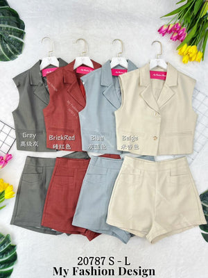 （补现货）🔥爆款新品🔥高品质西装套装 上衣 ➕ 短裤 RM89 Only🌸（原价RM99）