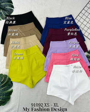 🔥黑卡独家爆款 🔥 高品质高腰罗马短裤 RM62 Only🌸（1-H2/3/4）（2-W3）（1-K3）