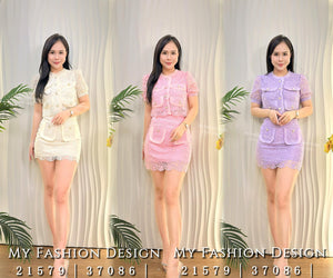 @独家爆款🔥高品质气质蕾丝款套装 上衣 ➕ 裤裙 RM129 Only🌸（2-L1）