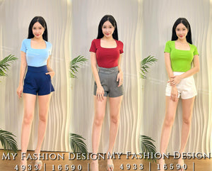 独家新品抢先上架🔥高品质高腰罗马短裤 RM62 Only🔥 （1-O2）