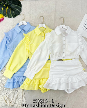 爆款新品🔥高品质气质款衬衫套装 上衣 ➕ 裤裙 RM109 Only🌸（补现货）