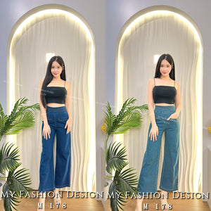 爆款新品🔥高品质高腰直筒牛仔长裤 RM82 Only🌸（补现货）