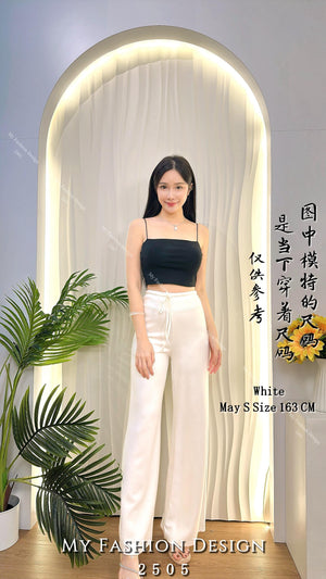 爆款新品🔥高品质新款松紧腰宽松显瘦垂感直筒休闲长裤 RM69 Only🕊️（1-A3）