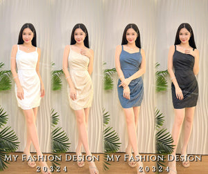 @爆款新品🔥高品质气质款缎面连体裙 RM79 Only🌸（1-L3）