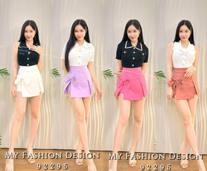 黑卡独家爆款🔥 高品质高腰锦棉蝴蝶结裤裙🎀 RM69 Only🎀 （2-H3）