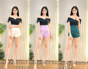 独家爆款抢先上架🔥 高品质高腰锦棉短裤 RM65 Only🌸（2-F4）