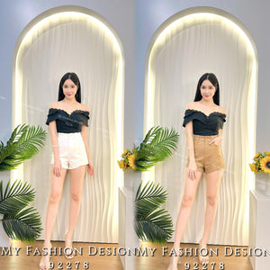 独家爆款抢先上架🔥 高品质高腰锦棉高腰短裤 RM65 Only🌸（2-E3）