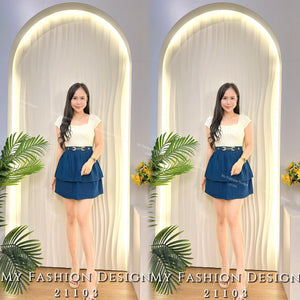 🆕高品质牛仔高腰裤裙RM65 Only🌸（2-D2）