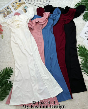 爆款新品🔥 高品质一字肩修身连体裙 RM129 Only🌸 （3-G3）