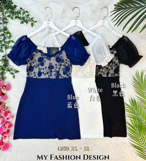 🔥黑卡独家爆款🔥高品质气质蕾丝款拼接连体裤裙 RM89 Only🌸（2-M2）（2-L4）