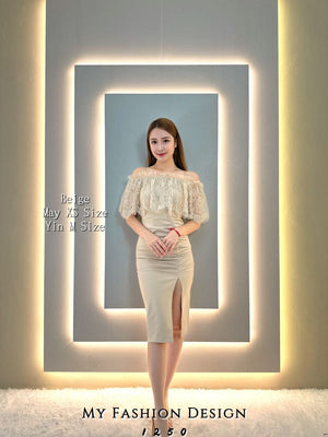 🔥黑卡独家爆款🔥高品质气质蕾丝拼接款连体裙 RM89 Only🌸(1-D3）