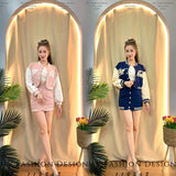 爆款新品❤️‍🔥 高品质休闲罗马套装 上衣 ➕ 裙子 RM109 Only🌸 (2-N2)