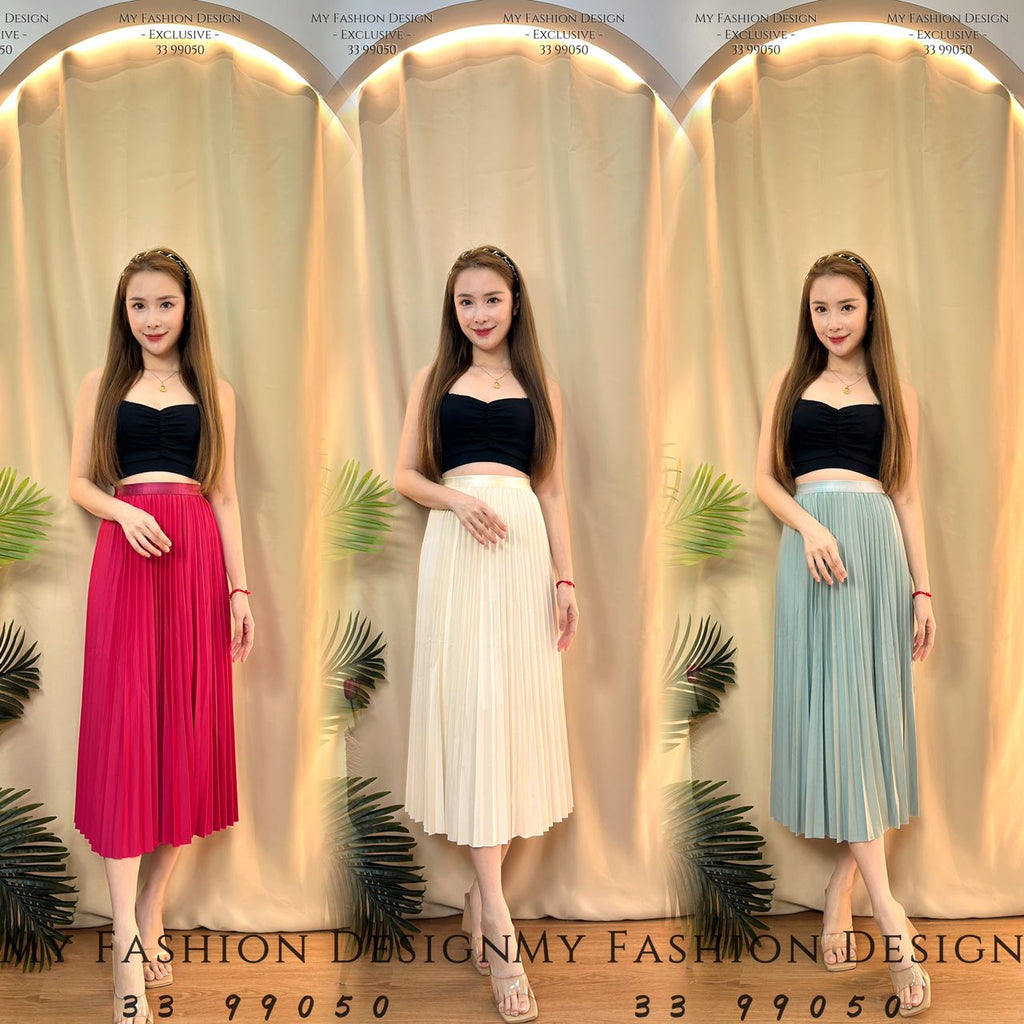 爆款新品❤️‍🔥 高品质长版百褶裙子 RM59 Only🌸（1-E1）