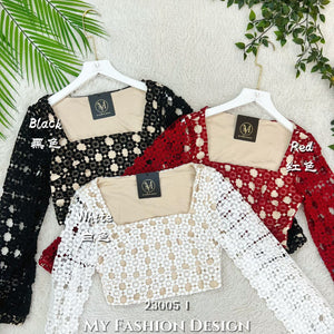 🔥黑卡独家爆款🔥高品质气质款水溶蕾丝上衣RM65 Only🌸（SH-D3）