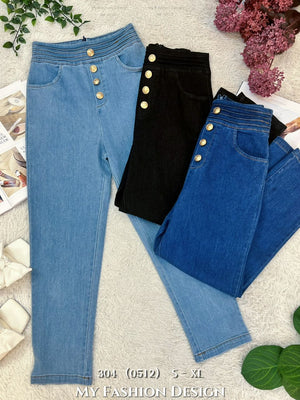 ‼️‼️爆款新品🔥高品质高腰牛仔长裤 RM20.70 Only🌸 （原价 RM69 ）(2-W3)