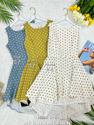 爆款新品🔥高品质复古款波点连体裙 RM79 Only🌸(1-G2）