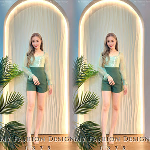 🔥黑卡独家爆款🔥高品质提花拼接款连体裤 RM89 Only🌸(2-X4)