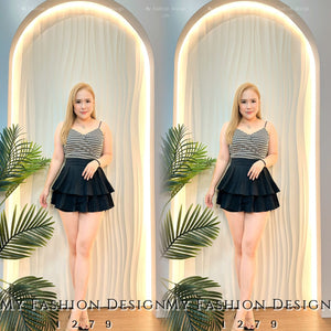 黑卡独家爆款❤️‍🔥 高品质千鸟格短版吊带上衣 RM59 Only🌸（1-I3）