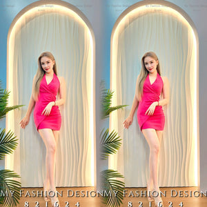 爆款新品🔥高品质棉质挂脖式连体裙 RM69 Only🌸 （1-J4）