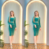 爆款新品🔥高品质修身棉质套装 上衣 ➕ 裙子 RM89 Only🌸 (1-X1)