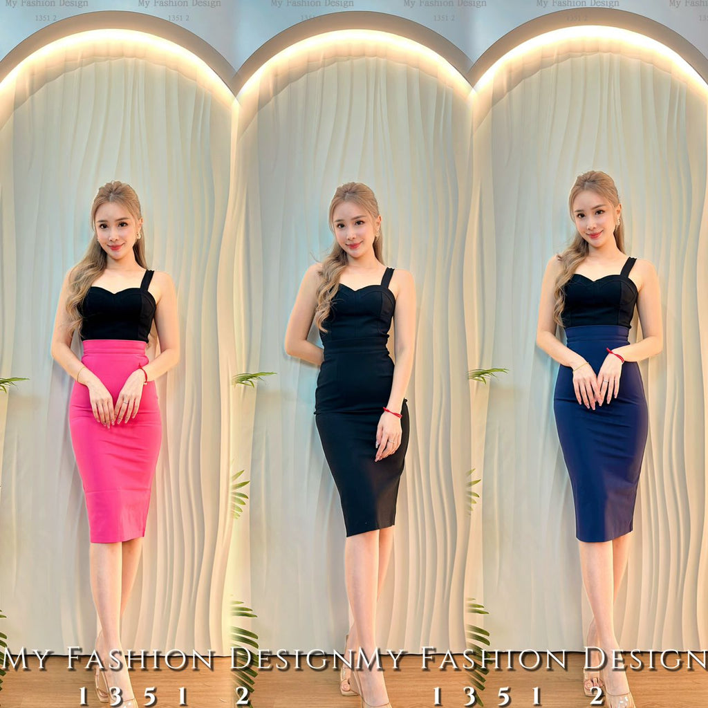 🔥黑卡独家爆款🔥高品质高腰罗马修身裙 RM65 Only🌸 (2-R2)