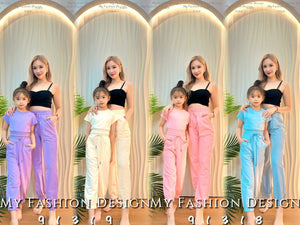 🔥黑卡独家爆款🔥高品质女童休闲套装 上衣 ➕ 裤子 RM69 Only🌸 （1-C4）