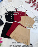 爆款新品🔥高品质气质吊带款套装 上衣 ➕ 裤裙 RM85 Only🌸(2-F3)