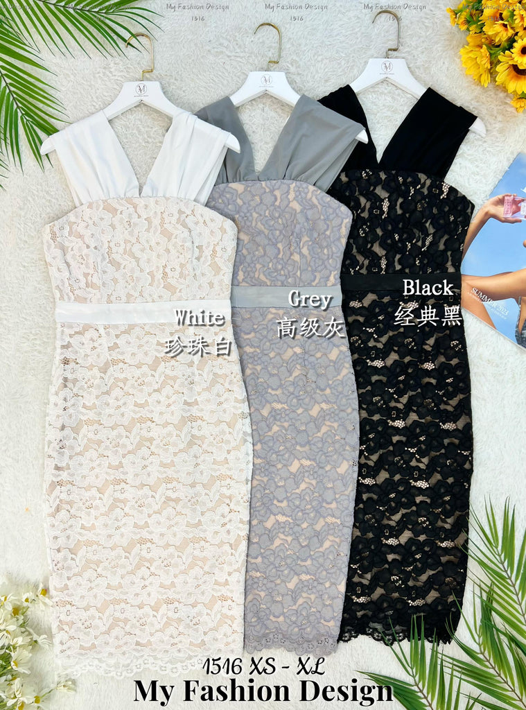🔥黑卡独家爆款🔥高品质气质款蕾丝连体裙 RM98 Only🌸（1-A4）