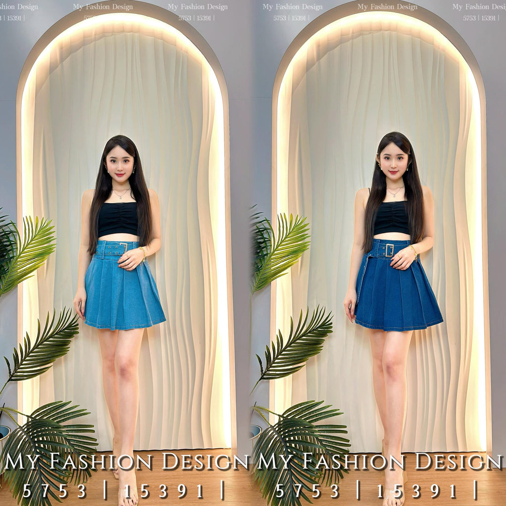 爆款新品🔥高品质高腰牛仔百褶裤裙 RM59 Only🌸（2-G3）
