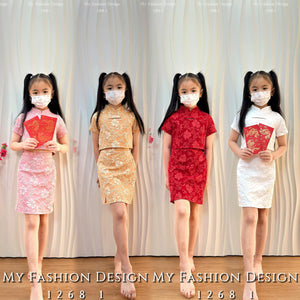 🔥黑卡独家爆款🔥 高品质女童提花套装 上衣 ➕ 裙子 RM 79 Only 🌸 （2-K1）