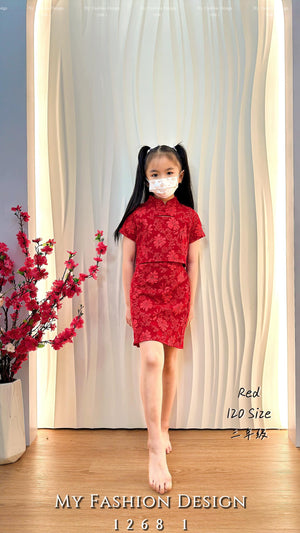 🔥黑卡独家爆款🔥 高品质女童提花套装 上衣 ➕ 裙子 RM 79 Only 🌸 （2-K1）