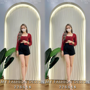 🔥奶卡独家爆款🔥高品质棉质两件套 上衣 ➕ 外套 RM59 Only🌸 （1-K2）