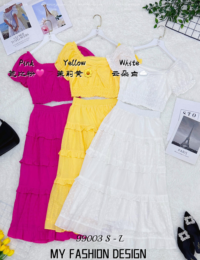 爆款新品🔥高品质气质桐花套装 上衣 ➕ 裙子 RM96 Only🌸（1-D4）