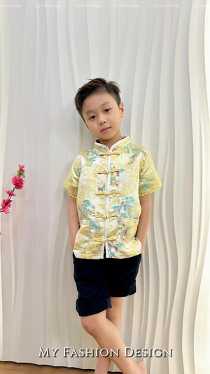 🔥金卡独家亲子系列🔥高品质男童款提花唐服 RM79 Only🌸（1-B3）