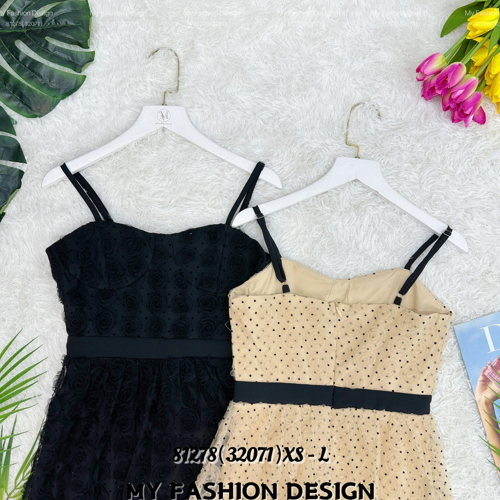 🔥爆款新品🔥高品质波点网纱连体裙 RM88 Only🌸（1-E4）